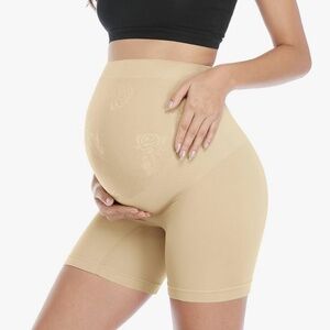 POSHGLAM Maternity Bump Support Shapewear Shorts NWT Light Nude - Size XL